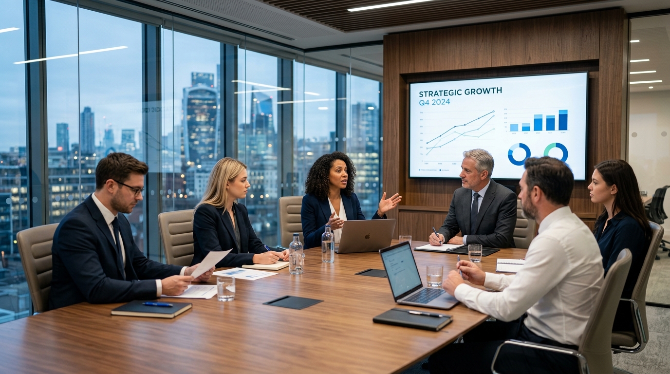 Strategic consulting meeting